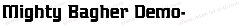 Mighty Bagher Demo字体转换